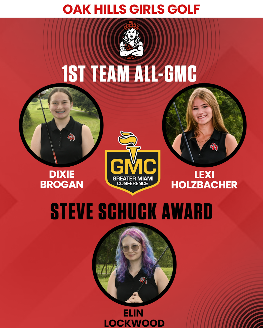 Girls Golf GMC Award Winners